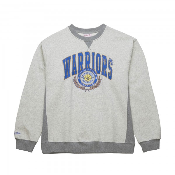 Кофта Golden State Warriors Mitchell & Ness  Vintage Logo - Heather Gray