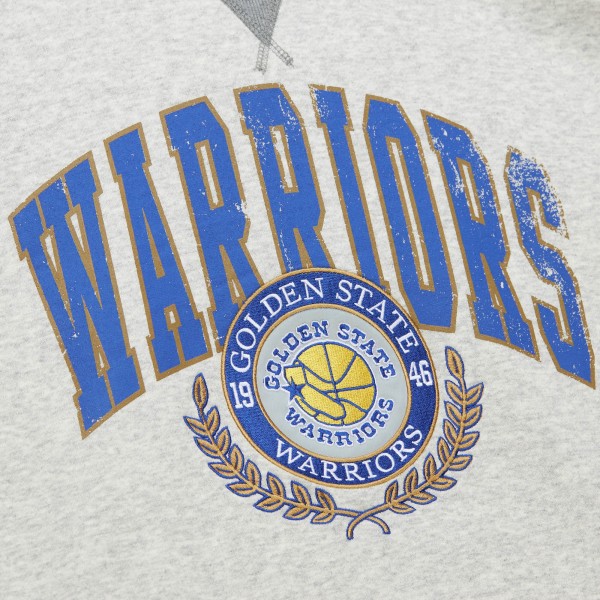 Кофта Golden State Warriors Mitchell & Ness  Vintage Logo - Heather Gray