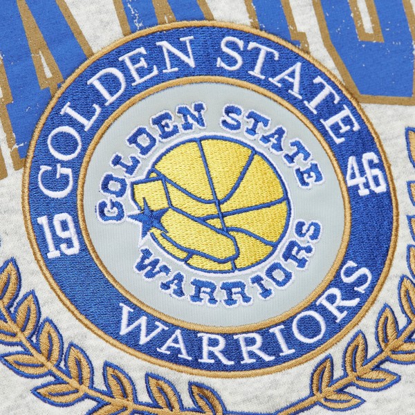 Кофта Golden State Warriors Mitchell & Ness  Vintage Logo - Heather Gray