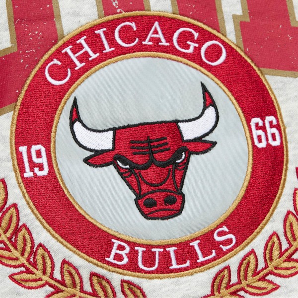 Кофта Chicago Bulls Mitchell & Ness Heather Gray Vintage Logo