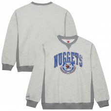 Кофта Denver Nuggets Mitchell & Ness Heather Gray Vintage Logo