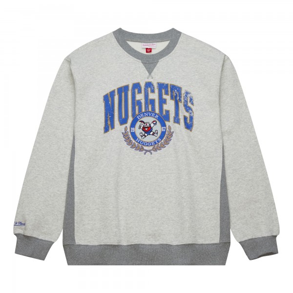Кофта Denver Nuggets Mitchell & Ness Heather Gray Vintage Logo