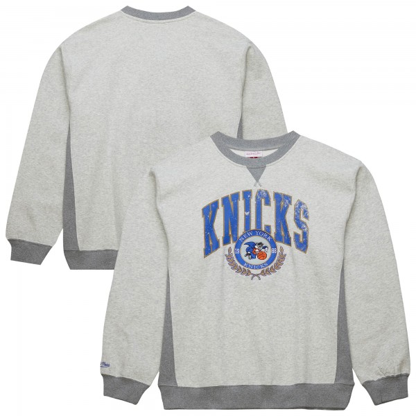 Кофта New York Knicks Mitchell & Ness  Vintage Logo - Heather Gray