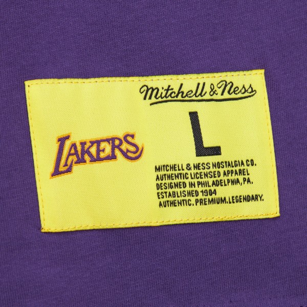 Футболка Los Angeles Lakers Mitchell & Ness Hardwood Classics Neon Nights Premium - Purple