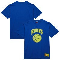 Футболка New York Knicks Mitchell & Ness Hardwood Classics Neon Nights Premium - Blue