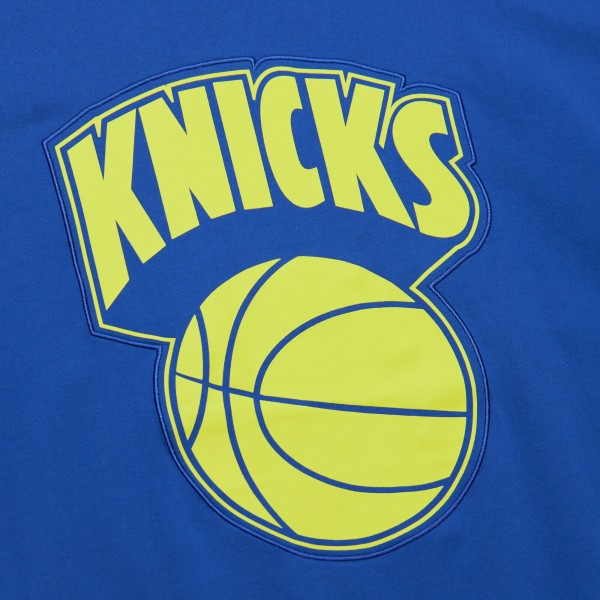 Футболка New York Knicks Mitchell & Ness Hardwood Classics Neon Nights Premium - Blue