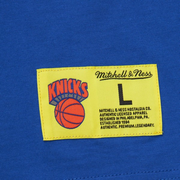 Футболка New York Knicks Mitchell & Ness Hardwood Classics Neon Nights Premium - Blue