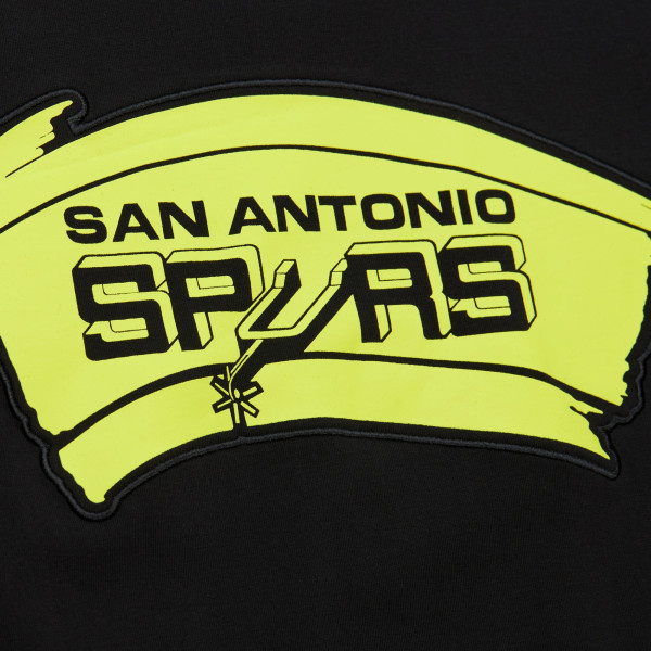 Футболка San Antonio Spurs Mitchell & Ness Black Hardwood Classics Neon Nights Premium
