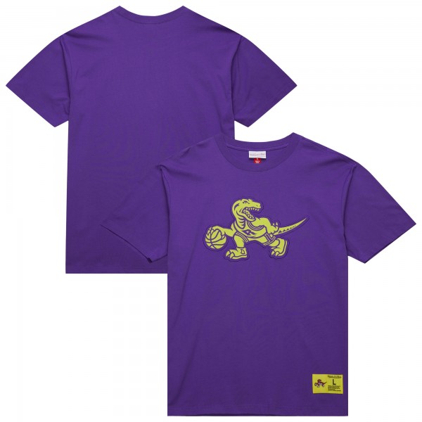 Toronto Raptors Mitchell & Ness Raptors Purple Hardwood Classics Neon Nights Premium T-Shirt
