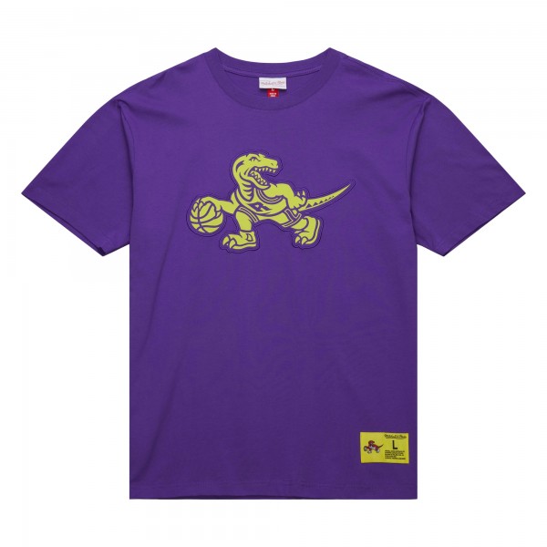 Toronto Raptors Mitchell & Ness Raptors Purple Hardwood Classics Neon Nights Premium T-Shirt