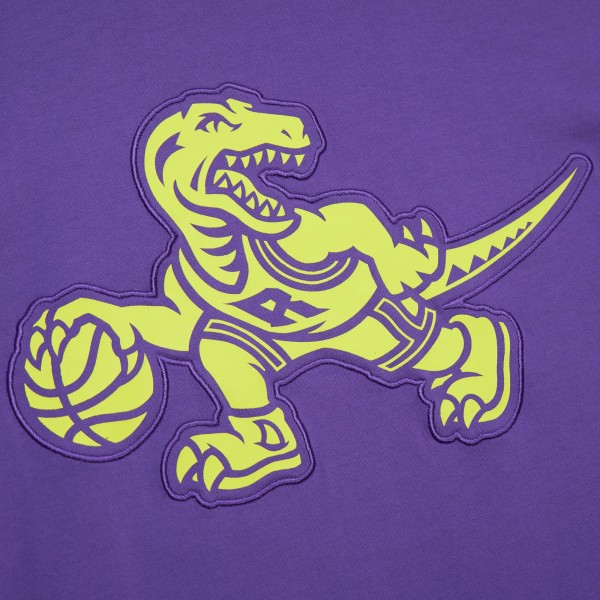 Toronto Raptors Mitchell & Ness Raptors Purple Hardwood Classics Neon Nights Premium T-Shirt