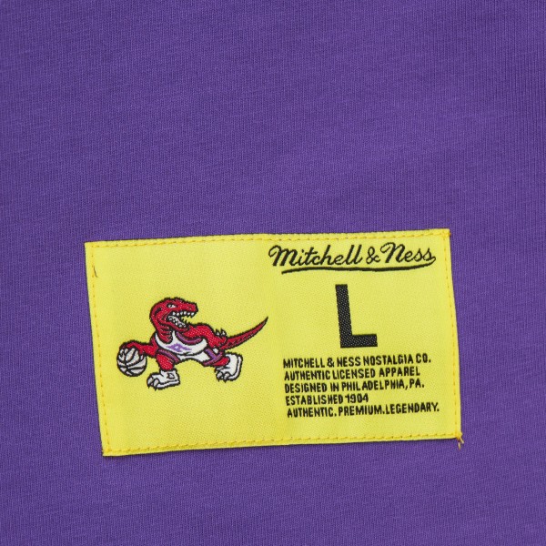 Toronto Raptors Mitchell & Ness Raptors Purple Hardwood Classics Neon Nights Premium T-Shirt