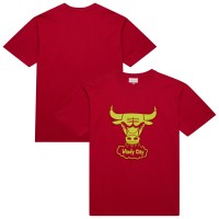 Футболка Chicago Bulls Mitchell & Ness Red Hardwood Classics Neon Nights Premium