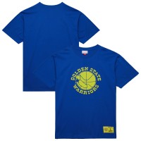 Футболка Golden State Warriors Mitchell & Ness Hardwood Classics Neon Nights Premium - Royal
