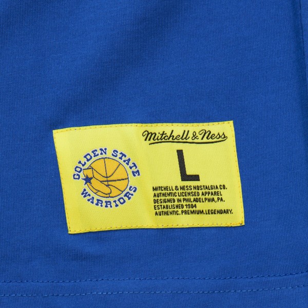 Футболка Golden State Warriors Mitchell & Ness Hardwood Classics Neon Nights Premium - Royal