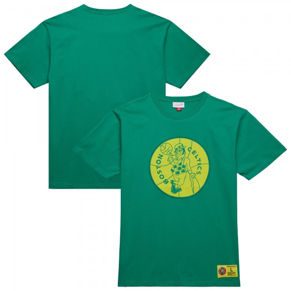 Футболка Boston Celtics Mitchell & Ness Hardwood Classics Neon Nights Premium - Kelly Green