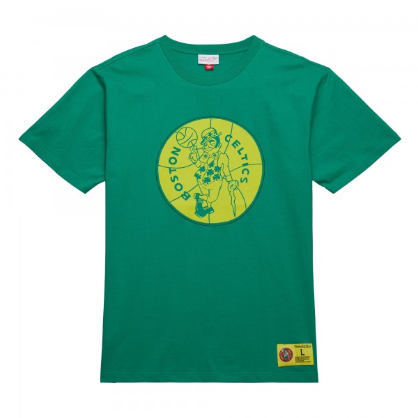 Футболка Boston Celtics Mitchell & Ness Hardwood Classics Neon Nights Premium - Kelly Green