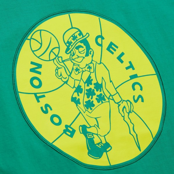 Футболка Boston Celtics Mitchell & Ness Hardwood Classics Neon Nights Premium - Kelly Green
