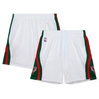 Milwaukee Bucks Mitchell & Ness White 2013/14 Swingman Shorts