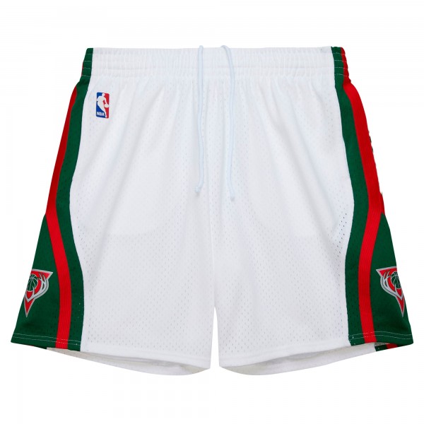 Milwaukee Bucks Mitchell & Ness White 2013/14 Swingman Shorts