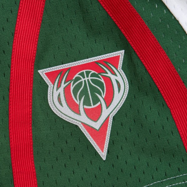 Milwaukee Bucks Mitchell & Ness White 2013/14 Swingman Shorts