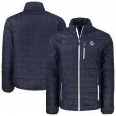Толстовка на молнии New York Yankees Cutter & Buck Navy Rainier PrimaLoft® Eco Insulated Puffer Jacket