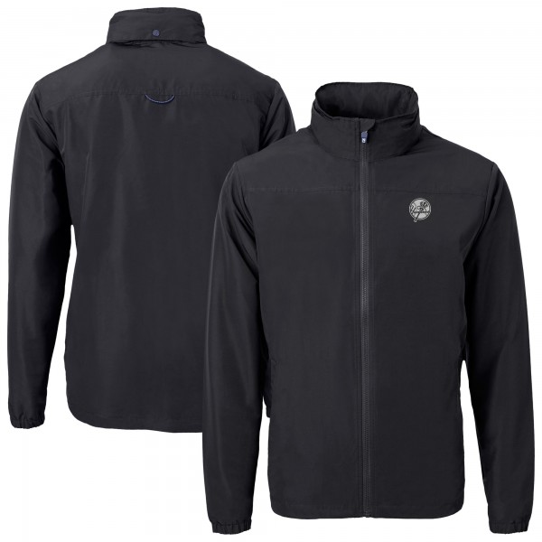 Толстовка на молнии New York Yankees Cutter & Buck Black Charter Eco Recycled Jacket