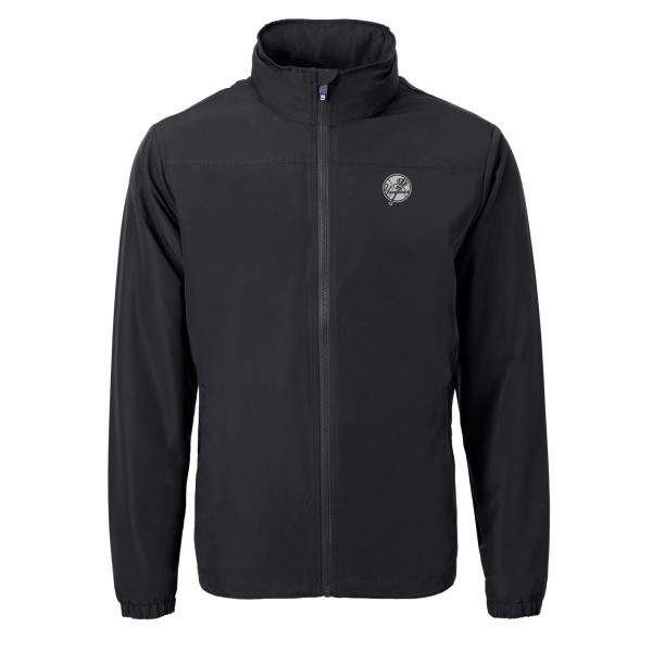 Толстовка на молнии New York Yankees Cutter & Buck Black Charter Eco Recycled Jacket