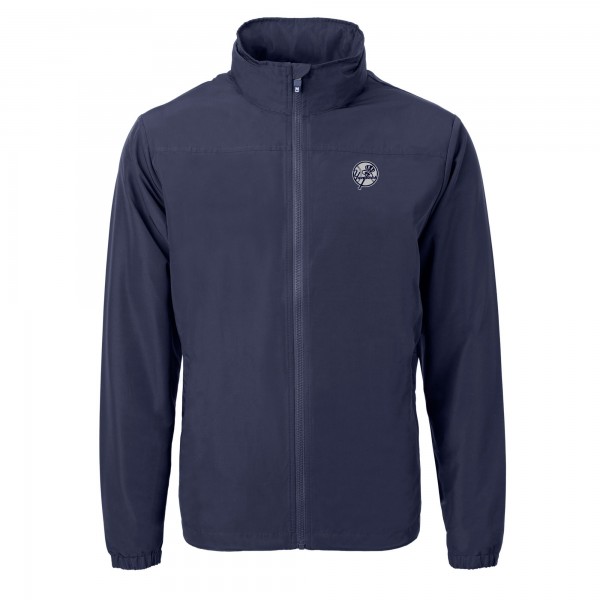 Толстовка на молнии New York Yankees Cutter & Buck Navy Charter Eco Recycled Jacket
