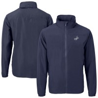 Los Angeles Dodgers Cutter & Buck Navy Charter Eco Recycled Full-Zip Hoodie Jacket