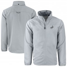 Los Angeles Dodgers Cutter & Buck Gray Charter Eco Recycled Full-Zip Hoodie Jacket