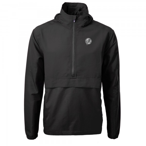 Куртка New York Yankees Cutter & Buck Black Charter Eco Recycled Anorak