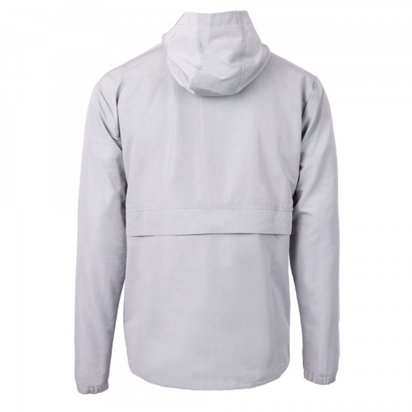 Los Angeles Dodgers Cutter & Buck Gray Charter Eco Recycled Anorak Half-Zip Hoodie Jacket