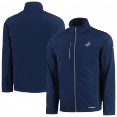 Los Angeles Dodgers Cutter & Buck Navy Evoke Eco Softshell Recycled Full-Zip Jacket
