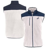 Жилетка Los Angeles Dodgers Cutter & Buck Oatmeal/Navy Cascade Eco Fleece