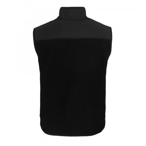 Los Angeles Dodgers Cutter & Buck Black Cascade Eco Fleece Full-Zip Vest