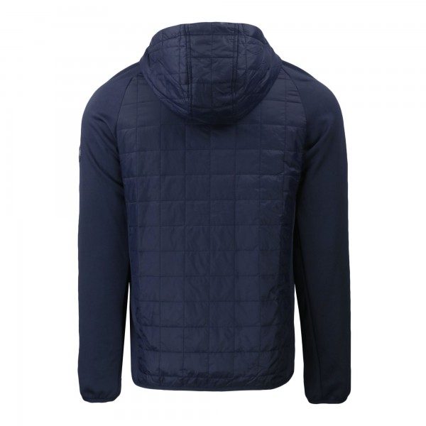 New York Yankees Cutter & Buck Navy Rainier PrimaLoft Eco Full-Zip Hoodie