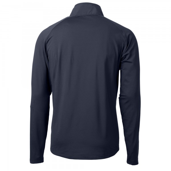 Los Angeles Dodgers Cutter & Buck Navy Adapt Eco Hybrid Raglan DryTec Quarter-Zip Jacket
