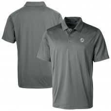 New York Yankees Cutter & Buck Gray Prospect Eco Textured Stretch Recycled Polo