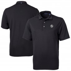 New York Yankees Cutter & Buck Black Virtue Eco Pique Recycled Polo