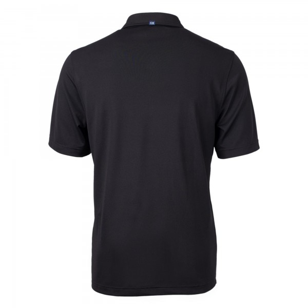 New York Yankees Cutter & Buck Black Virtue Eco Pique Recycled Polo