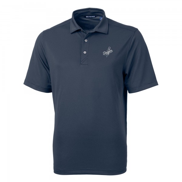 Los Angeles Dodgers Cutter & Buck Navy Virtue Eco Pique Recycled Polo