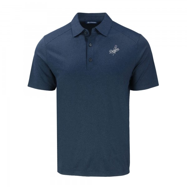 Los Angeles Dodgers Cutter & Buck Heather Navy Forge Eco Recycled Polo