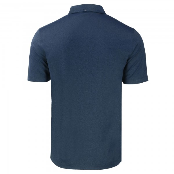 Los Angeles Dodgers Cutter & Buck Heather Navy Forge Eco Recycled Polo