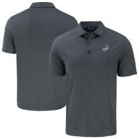 Los Angeles Dodgers Cutter & Buck Heather Charcoal Forge Eco Recycled Polo