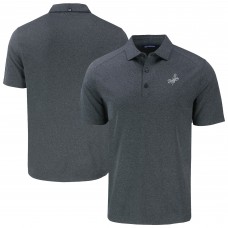Los Angeles Dodgers Cutter & Buck Heather Charcoal Forge Eco Recycled Polo