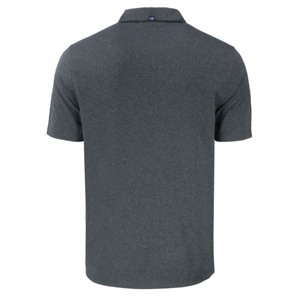 Los Angeles Dodgers Cutter & Buck Heather Charcoal Forge Eco Recycled Polo