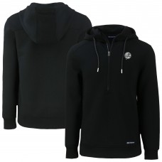Толстовка на короткой молнии New York Yankees Cutter & Buck Black Roam Eco Recycled Tri-Blend