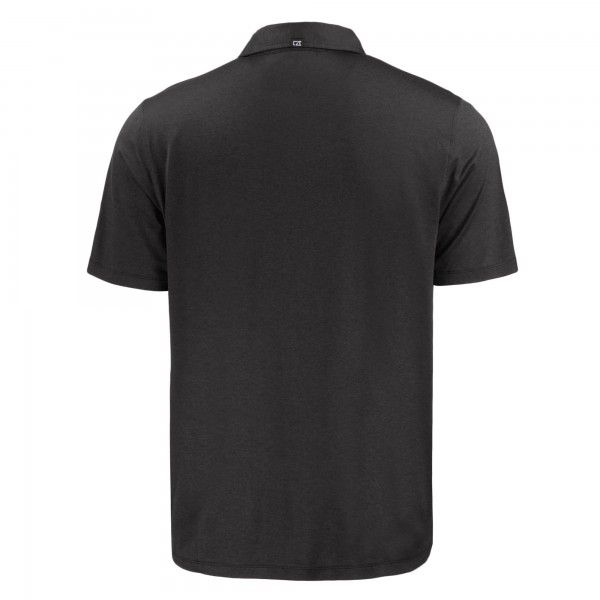 New York Yankees Cutter & Buck Black Coastline Epic Comfort Eco Recycled Polo