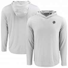 New York Yankees Cutter & Buck Gray Coastline Epic Comfort Eco Recycled Hoodie T-Shirt